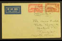 1931  (19 Nov) Airmail Cover Carried On The Second Flight From Gibraltar To Tangier On 20th November, Bearing 1d & 1½d ' - Other & Unclassified