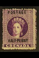 1881  ½d Deep Mauve Overprint WATERMARK UPRIGHT Variety, SG 21f, Fine Unused No Gum, Fresh. For More Images, Please Visi - Other & Unclassified