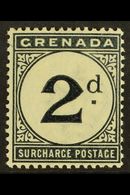 POSTAGE DUE  1892 2d Blue-black, Watermark Crown CA, SG D2, Fine Mint. For More Images, Please Visit Http://www.sandafay - Other & Unclassified