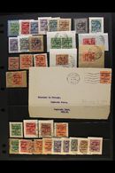 1922-23 OVERPRINTS ON GB - FINE USED COLLECTION  With 1922 Dollard Set, Red Opt 2½d, 4d And 9d, All On Pieces, Plus ½d P - Other & Unclassified