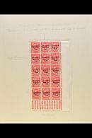 1922-23 SAORSTAT  S Over E Varieties, A Fine Mint Collection Of Positional Pieces Written Up On Pages, With ½d Block Of - Other & Unclassified