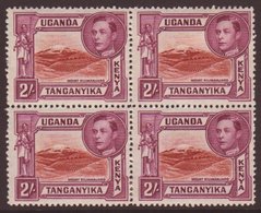 1941  2s Lake Brown And Brown Purple, Perf 14 SG 146a, Fine Mint Block Of Four.  For More Images, Please Visit Http://ww - Other & Unclassified