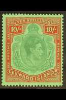 1938-51  10s Deep Green & Deep Vermilion KGVI Ordinary Paper, SG 113c, Fine Never Hinged Mint, Very Fresh. For More Imag - Other & Unclassified