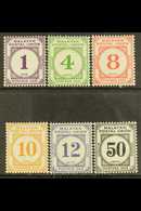 MALAYA POSTAL UNION  1936-38 Postage Due Set, SG D1/6, Very Fine Mint (6 Stamps) For More Images, Please Visit Http://ww - Other & Unclassified