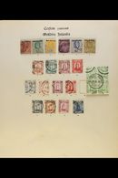 1906-33 USED COLLECTION  Includes 1906 KEVII Ceylon Overprints Set (few Perf Faults, But Quite Presentable), 1909 Set, 1 - Other & Unclassified