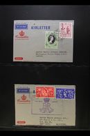 1953 CORONATION - QANTAS AIRMAIL FLIGHTS  "There & Back" Pair Of Special Qantas Coronation Air Letters - June 2nd To Lon - Other & Unclassified