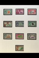 1940-9  Basic KGVI Issues Complete, SG 1/16, Fine Mint (18). For More Images, Please Visit Http://www.sandafayre.com/ite - Other & Unclassified