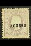 AZORES  1868 240r Pale Lilac, Afinsa 15, Mint, Perf Faults & A Little Dirty, Cat €798 For More Images, Please Visit - Other & Unclassified