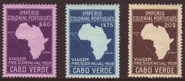 CAPE VERDE ISLANDS  1939 President Carmona Tour Set, SG 316/8, Very Fine Mint (3 Stamps) For More Images, Please Visit H - Other & Unclassified