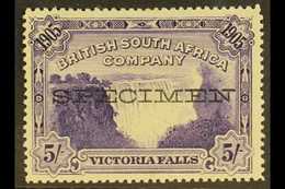 1905  5s Violet Victoria Falls Perf 14½-15 With "SPECIMEN" Overprint, SG 99as, Fine Mint, Very Fresh. For More Images, P - Other & Unclassified