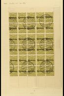 1909  4d Olive Overprinted "RHODESIA.", SG 105, Right Hand PART SHEET OF THIRTY (5 X 6), With Full Margins To Three Side - Other & Unclassified