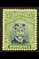 1913  5s Blue And Pale Yellow Green, Admiral, Head Die III, Perf 14, SG 276, Very Fine Well Centered Mint. For More Imag - Other & Unclassified