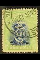 1913-19  5s Blue And Yellow- Green Admiral Head Die II Perf 14, SG 238, Very Fine Used. For More Images, Please Visit Ht - Other & Unclassified