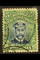 1913-19  5s Blue And Blue- Green Admiral Head Die II Perf 14, SG 239, Fine Used. For More Images, Please Visit Http://ww - Other & Unclassified