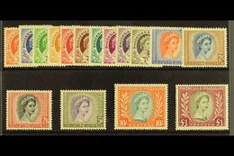 1954-56  Definitives Complete Set, SG 1/15, Never Hinged Mint. (16 Stamps) For More Images, Please Visit Http://www.sand - Other & Unclassified