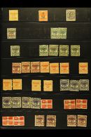 1877-1974 MINT AND USED RANGES  Includes 1886-1900 "Palm Tree" Types With Various Perfs To 2s6d Used, 1894-1900 5d Perf - Other & Unclassified
