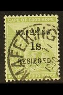 MAFEKING SIEGE  1900 1s On 4d Sage-green, Cape Issue, Type 1 Ovpt, SG 5, Very Fine Used. For More Images, Please Visit H - Other & Unclassified