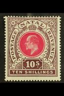 NATAL  1902 10s Deep Rose And Chocolate, Ed VII, SG 141, Very Fine And Fresh Mint. For More Images, Please Visit Http:// - Other & Unclassified