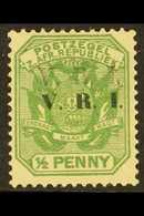 TRANSVAAL  1900 ½d Green With  "V.R.I." OVERPRINT DOUBLE, SG 226e, Mint With Black Ink On Gum For More Images, Please Vi - Other & Unclassified