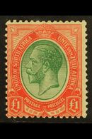 1913-24  £1 Green & Red, SG 17, Superb Mint. For More Images, Please Visit Http://www.sandafayre.com/itemdetails.aspx?s= - Other & Unclassified