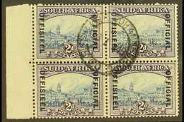 OFFICIALS  1935-49 2d Blue & Violet, SG O23, Very Fine Used, Left Marginal Block Of 4 With Clearly Dated 1940 C.d.s. Pos - Other & Unclassified