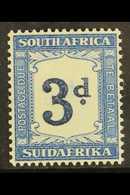 POSTAGE DUE  1932-42 3d Indigo And Milky Blue, Wmk Inverted, SG D28s, Very Fine Never Hinged Mint. For More Images, Plea - Other & Unclassified