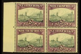 UNION VARIETY  1930-44 2d Slate-grey & Deep Lilac, Watermark Upright, JOINED PAPER VARIETY In A Block Of 4 (join On Top - Other & Unclassified