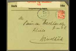 1917 (21 FEB)  Censored Cover To Windhuk Bearing 1d Union Stamp Tied By "GUCHAB" Cds Cancel, Putzel Type B1b Oc (with No - Andere & Zonder Classificatie
