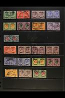 1923-6 USED KING'S HEADS  Seldom Offered, Collection Includes 1923 (all In Horizontal Pairs) Setting I Complete From ½d - Andere & Zonder Classificatie
