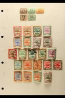 1897-1954 MINT & USED COLLECTION  On Leaves, Inc 1898 To 5p & 10p Mint, 1902-21 To 2p & 10p Mint, Officials, Postage Due - Other & Unclassified