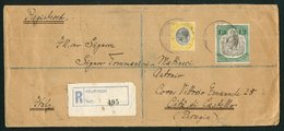 1933  Registered Envelope To Citta Di Castello, Italy Franked KGV 10c. + 1s. Tied By MUFINDI Date Stamp. On Reverse, Tra - Other & Unclassified