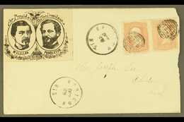 1864  (29 Oct) McClellan / Pendleton Campaign Cover From Horicon Wis. To Clinton Iowa Bearing Campaign Vignette Taken Fr - Other & Unclassified