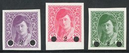 1919 ISSUES FOR BOSNIA AND HERZEGOVINA  2h Surcharges On Imperf Newspaper "Bosnian Girl" Stamps - The Complete Set (Mi 2 - Other & Unclassified