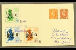 1951 B.E.A. AIR LETTER LOCAL SURCHARGES  1951 (10 Oct) Cover To Isle Of Man Bearing B.E.A. 6d, 11d And 1s4d Labels With - Other & Unclassified