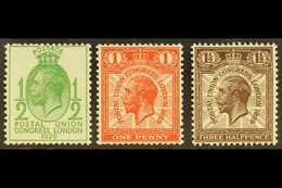 1929  UPU ½d, 1d And 1½ Wmk Sideways, SG 434a/6a, Very Fine Mint. (3 Stamps) For More Images, Please Visit Http://www.sa - Other & Unclassified