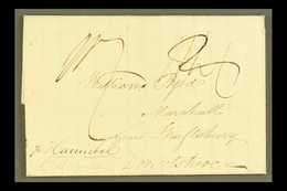 1834 QUAKER ENTIRE LETTER FROM FLUSHING N.Y TO WILLIAM BYRD IN DORSET, SHIP LETTER  Entire Letter From James Byrd At Flu - Other & Unclassified