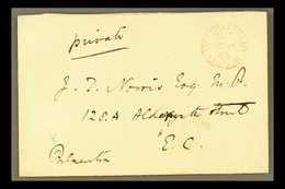 1864 "PALMERSTON" - SIGNED OFFICIAL PAID ENVELOPE WHILST PRIME MINISTER  1844 (18th Nov., Just One Year To The Day Befor - Other & Unclassified