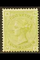 1877  4d Sage-green Plate 15, Wmk Large Garter, SG 153, Fresh Mint With Large Light Hinge Area, Great Colour & Full Perf - Other & Unclassified