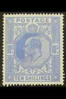 1911-13  10s Blue Somerset House, SG 319, Very Fine Mint. Fresh And Lovely. For More Images, Please Visit Http://www.san - Other & Unclassified