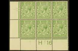 1912-24  ½d Green With STOP AFTER "HALFPENNY" Variety (Pl. 16c, R. 19/3), SG Spec N14j, Within Fine Mint Lower Left Corn - Other & Unclassified
