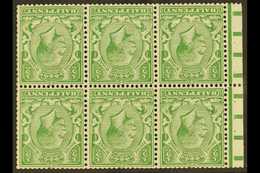 1924-26  ½d Green Watermark Inverted Complete BOOKLET PANE Of 6, SG Spec NB12a, Fine Mint, Good Perfs, Fresh. For More I - Other & Unclassified