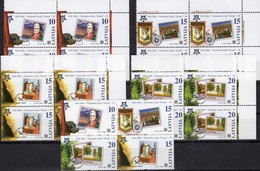 Lettland 652/5 ER-VB+656/9 4-Block ** 17€ CEPT 1996-1999 Ss Philatelic Blocs Stamp On Stamp Se-tenant Sheets EUROPA - 1999