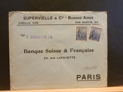 73/193    LETTRE TO PARIS  1915  VAP. D EMERARAR - Cartas & Documentos