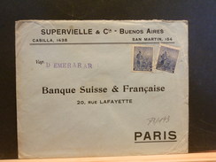 73/193    LETTRE TO PARIS  1915  VAP. D EMERARAR - Brieven En Documenten