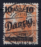 Danzig: Mi Nr 46  III Ohne Netzunterdruck  Obl./Gestempelt/used 1920   Sans Burelage Signed/ Signé/signiert Infla Berlin - Used