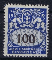 Danzig: Porto Mi Nr 37  Postfrisch/neuf Sans Charniere /MNH/** - Postage Due