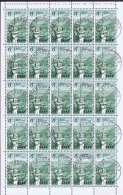 SAAR: Mi Nr 369 Obl./Gestempelt/used Complete Sheet Of 25 - Gebraucht