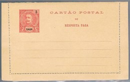 Timor, Cartão Postal Com Resposta Paga - Timor