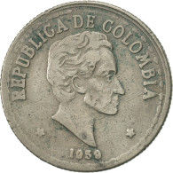 Monnaie, Colombie, 20 Centavos, 1959, TB+, Copper-nickel, KM:215.1 - Colombie