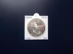 TOKELAU 1994, 5 TALA, KM-22, SILVER, PROOF-SC - Autres – Océanie